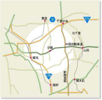 図：訪問診療エリア